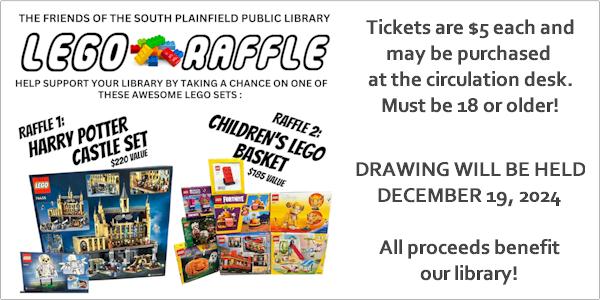 Friends of the Library LEGO RAFFLE - click here for details