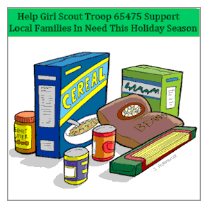 image tile, DONATE HOLIDAY FOODS FOR LOCAL FAMILIES IN NEED (Girl Scouts collection) - Donations will be collected until December 18; click here for details