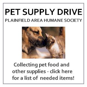 Collection drive for Plainfield Humane Society - click here for details